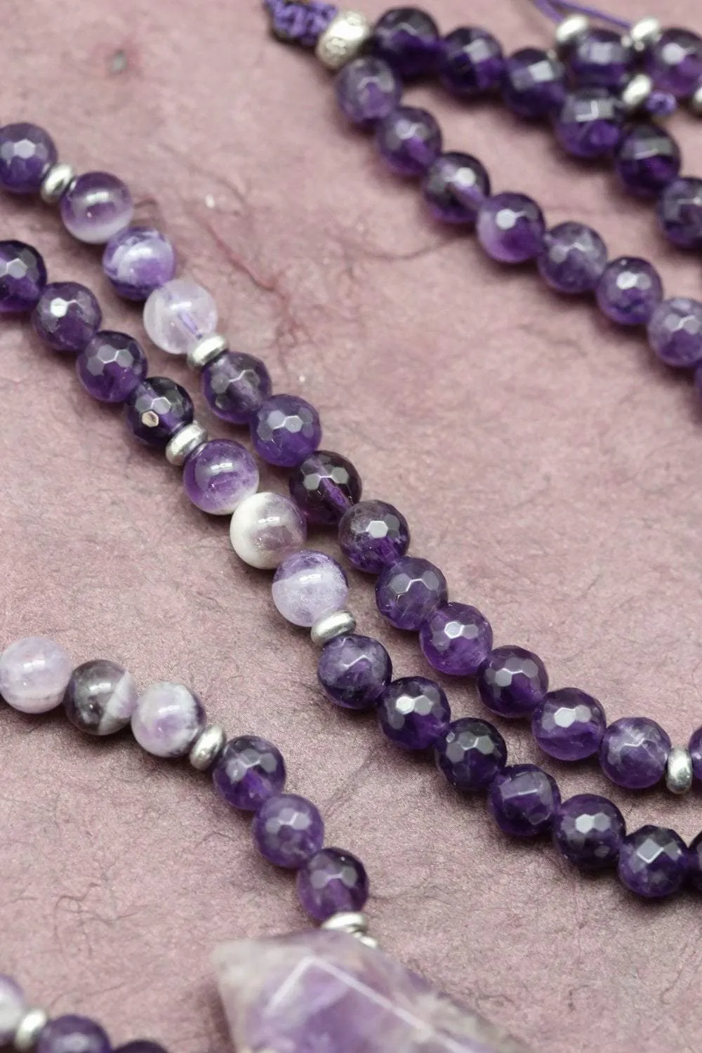 Amethyst Chakra Energy Mala