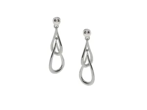 Amore Argento Sterling Silver Double Drop Earrings