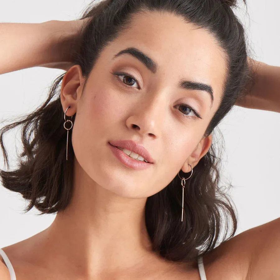 Ania Haie Sterling Silver Modern Solid Drop Earrings