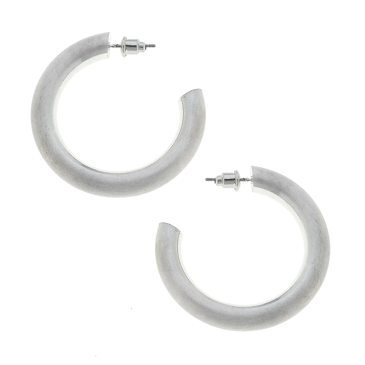 ARABELLA HOOP SILVER SATIN