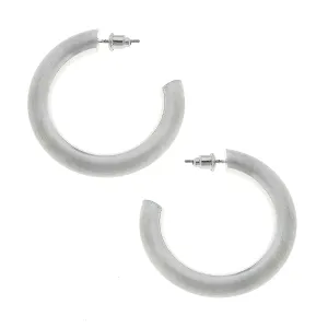 ARABELLA HOOP SILVER SATIN