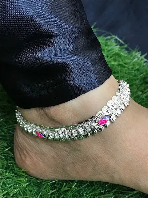 Attractive Artificial Stone Alloy Designer Anklets For Women