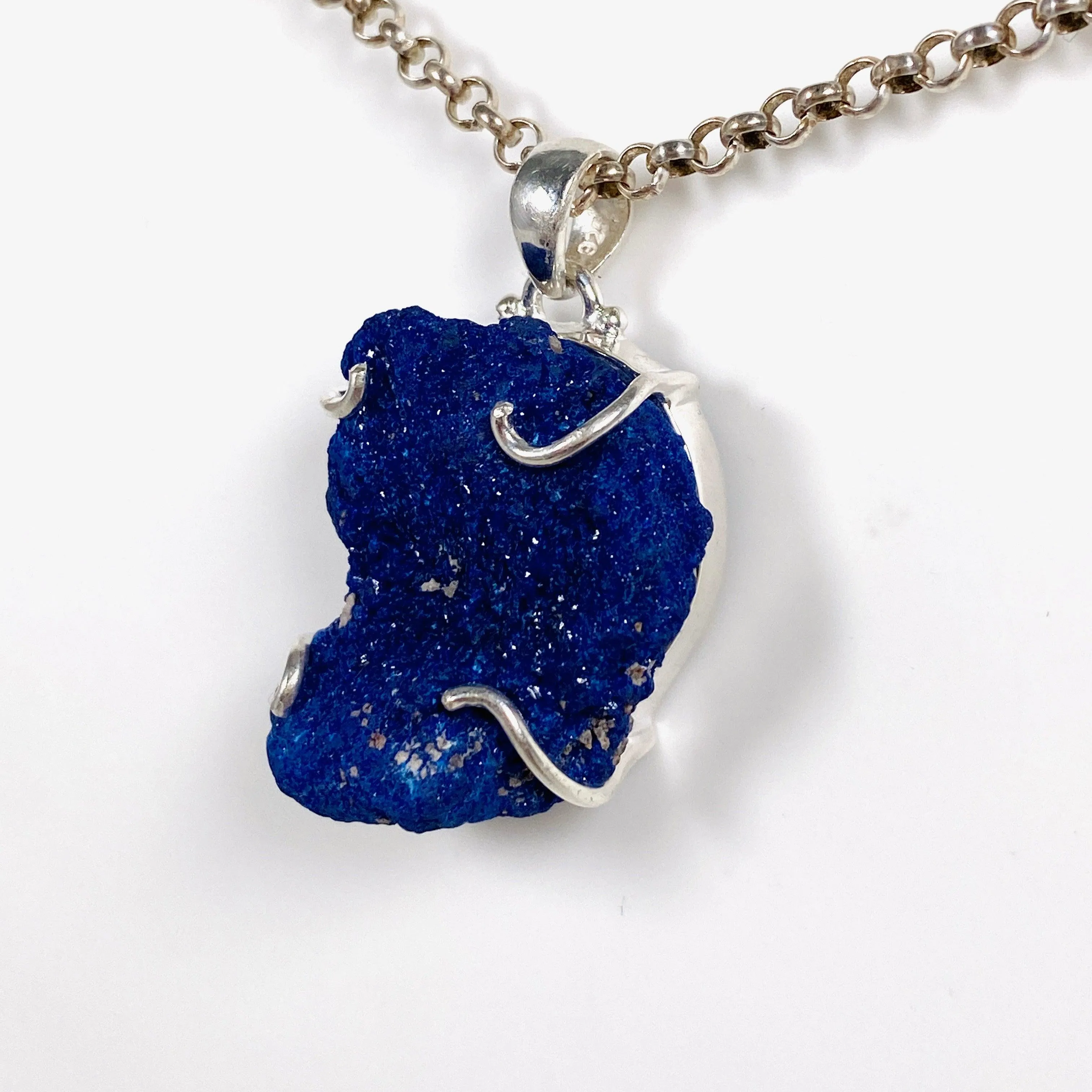 Azurite Druzy Pendant LPGJ-04