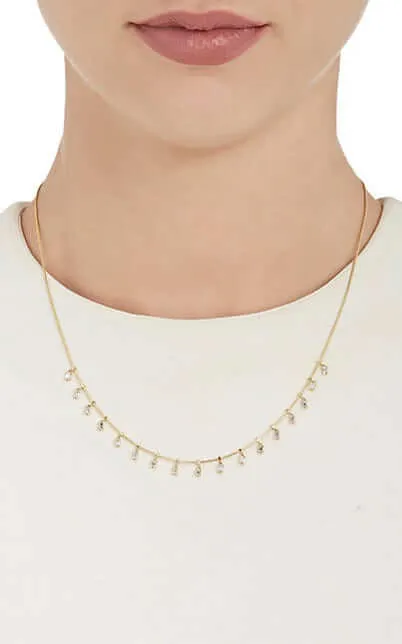 Baguette Drops Necklace W-D-L