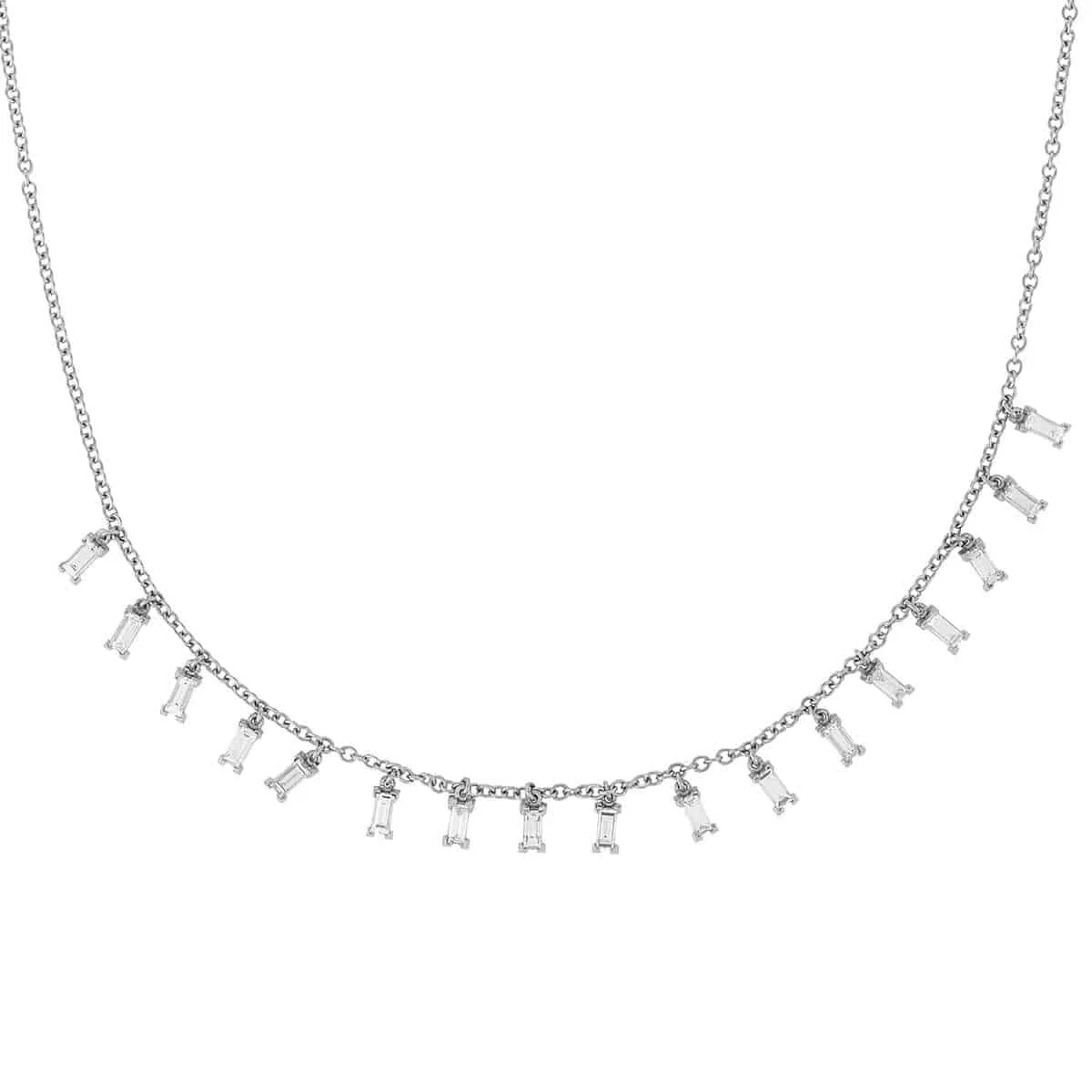 Baguette Drops Necklace W-D-L