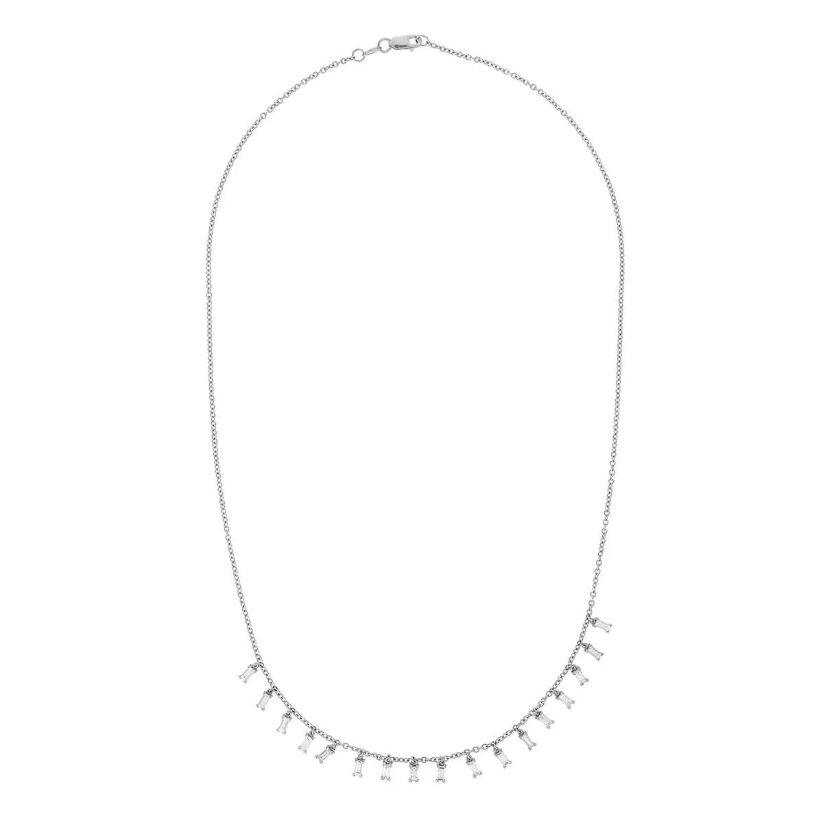 Baguette Drops Necklace W-D-L