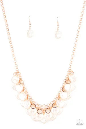 BEACHFRONT and Center - Copper Necklace-Paparazzi
