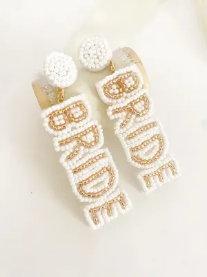 Beaded Bride Earrings