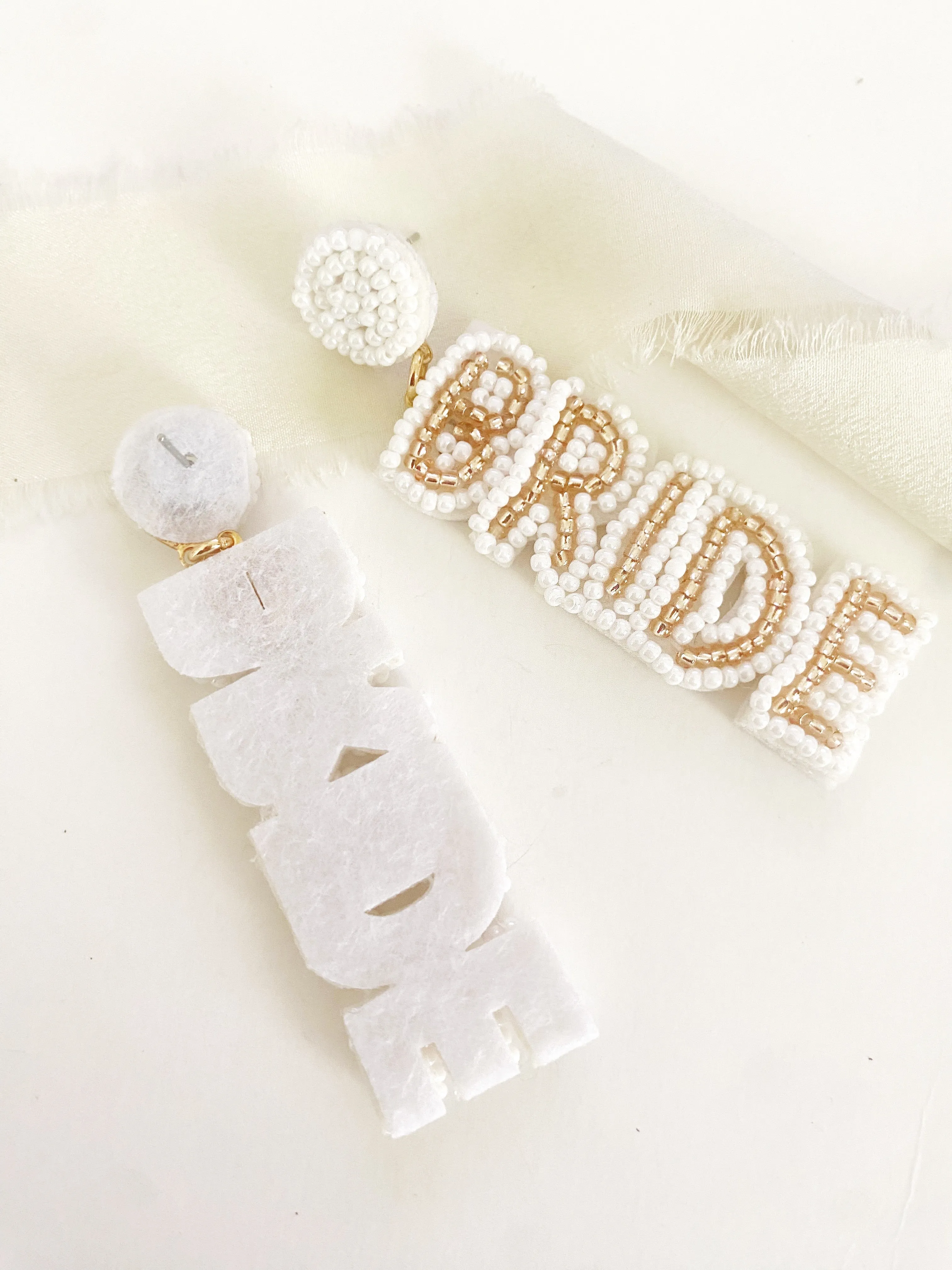 Beaded Bride Earrings