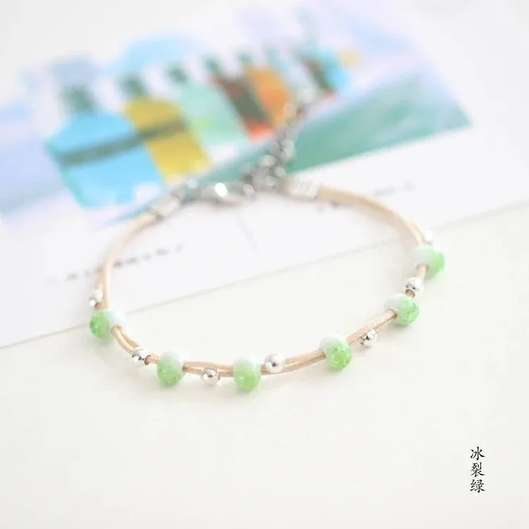 Beautiful  Small and simple art fashion women's  ceramic bracelet