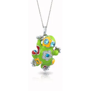 Belle Etoile Lucky Frog Pendant - Green