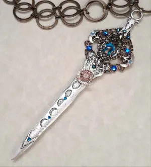 Blue Eye Sword Necklace