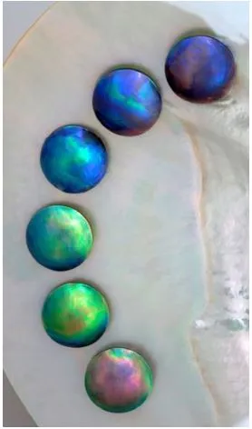 Blue Pearl Curl Pendant