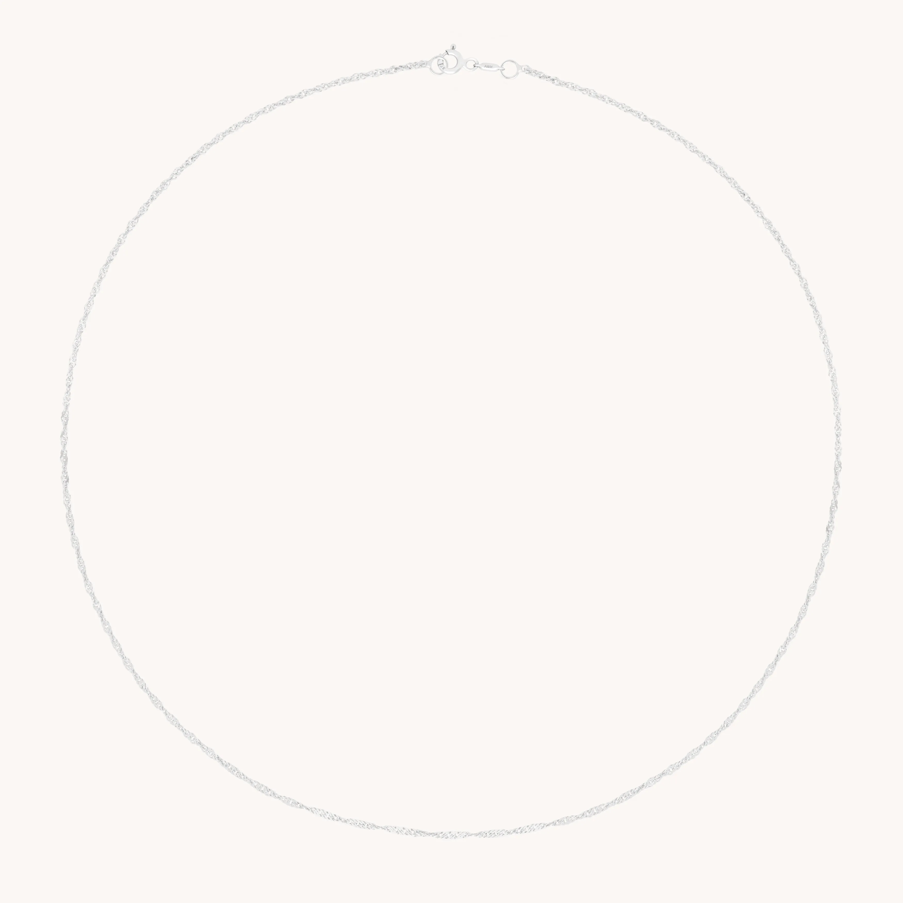 Bold Astrid Chain Necklace in Solid White Gold