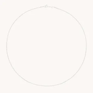 Bold Astrid Chain Necklace in Solid White Gold