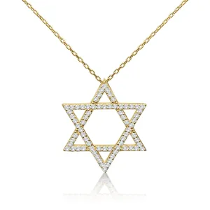 Bold Jewish Star Pendant for Women and Girls