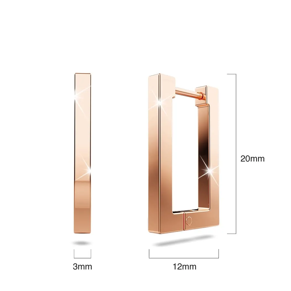 Boxed 3 Pairs of Stylish Earrings Set in Tri-Tone Gold