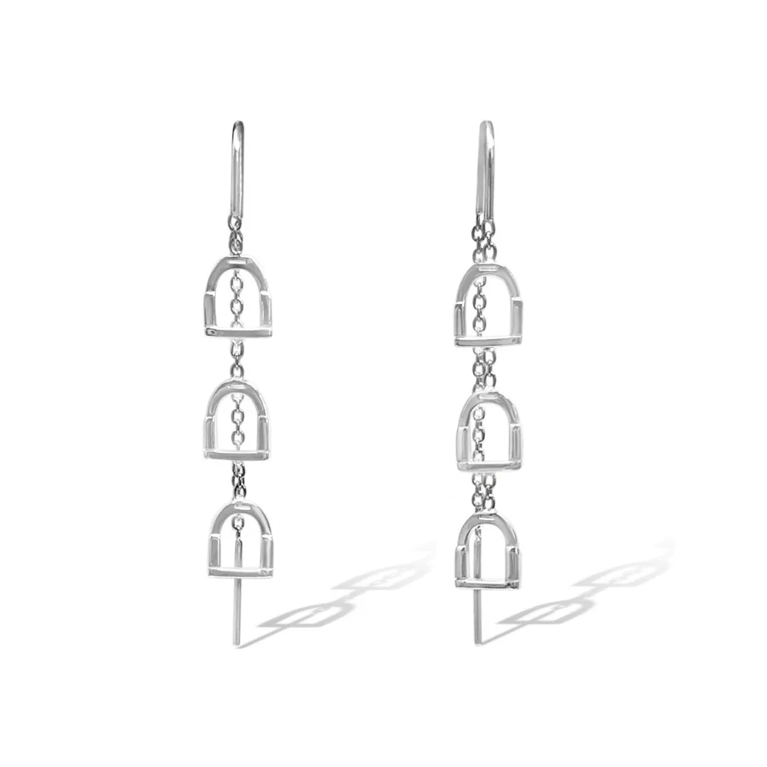 Breeze Stirrup Thread Earrings W/S