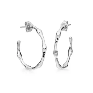 Caravan Sterling Silver Earrings plated in Rhodium