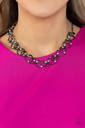 Center of My Universe - Black Necklace-Paparazzi