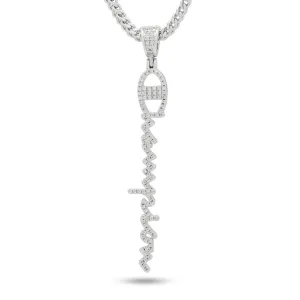 Champion Heritage White Gold Logo Necklace