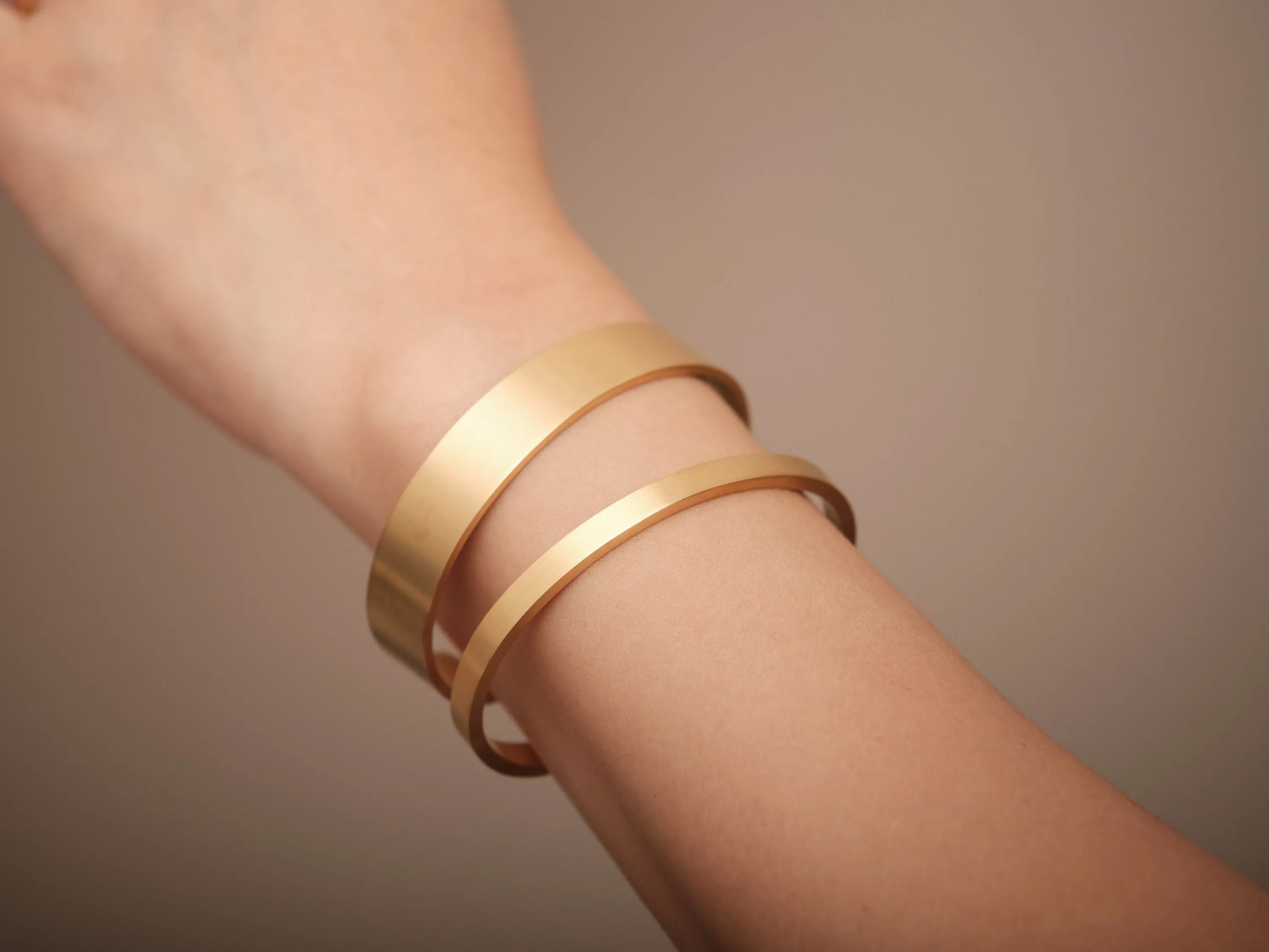 Classic Open Cuff Bangle Bracelet Gold Matte Bangle for Women Plain Bangle Open Cuff bracelet, Non Tarnish Stackable cuffs Stacking Bangle