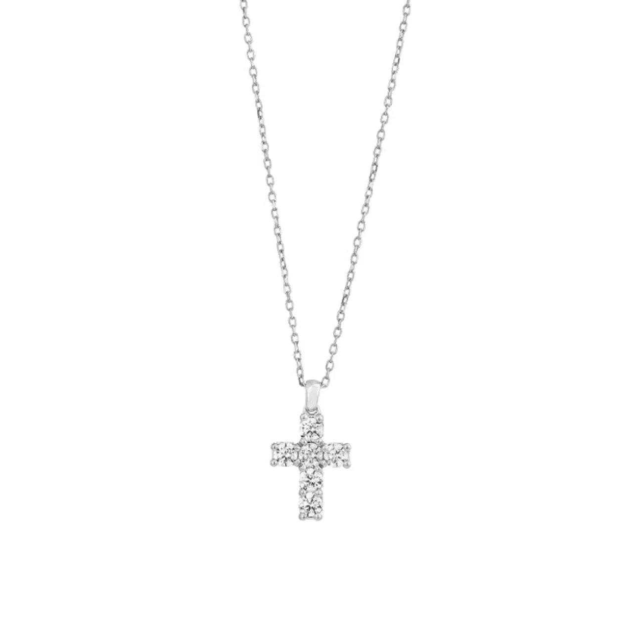 Classics 14K White Gold 0.5 ct Diamond Cross Pendant