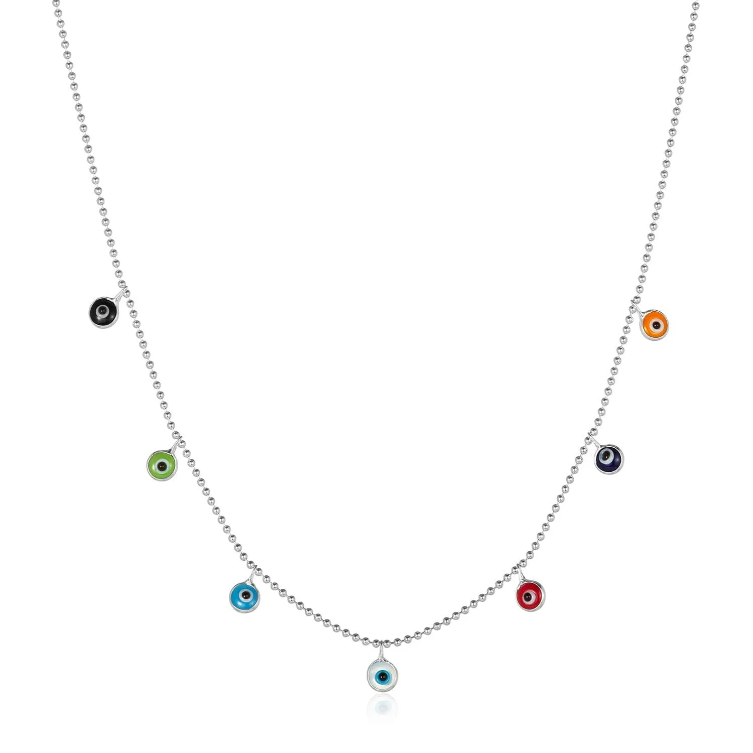 Colorful Evil Eye Charm Necklace