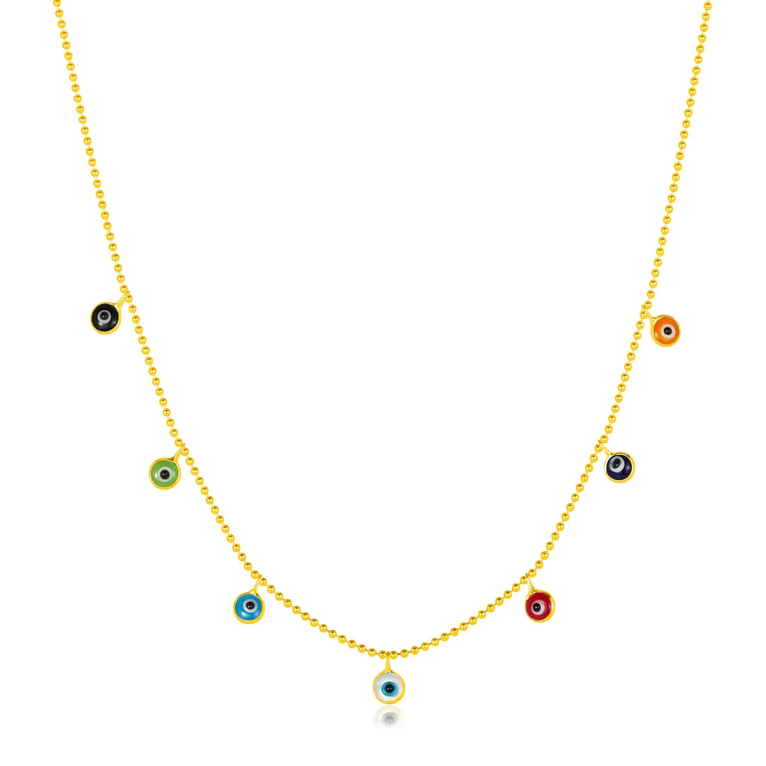 Colorful Evil Eye Charm Necklace