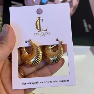 Croissant Hoop Earrings