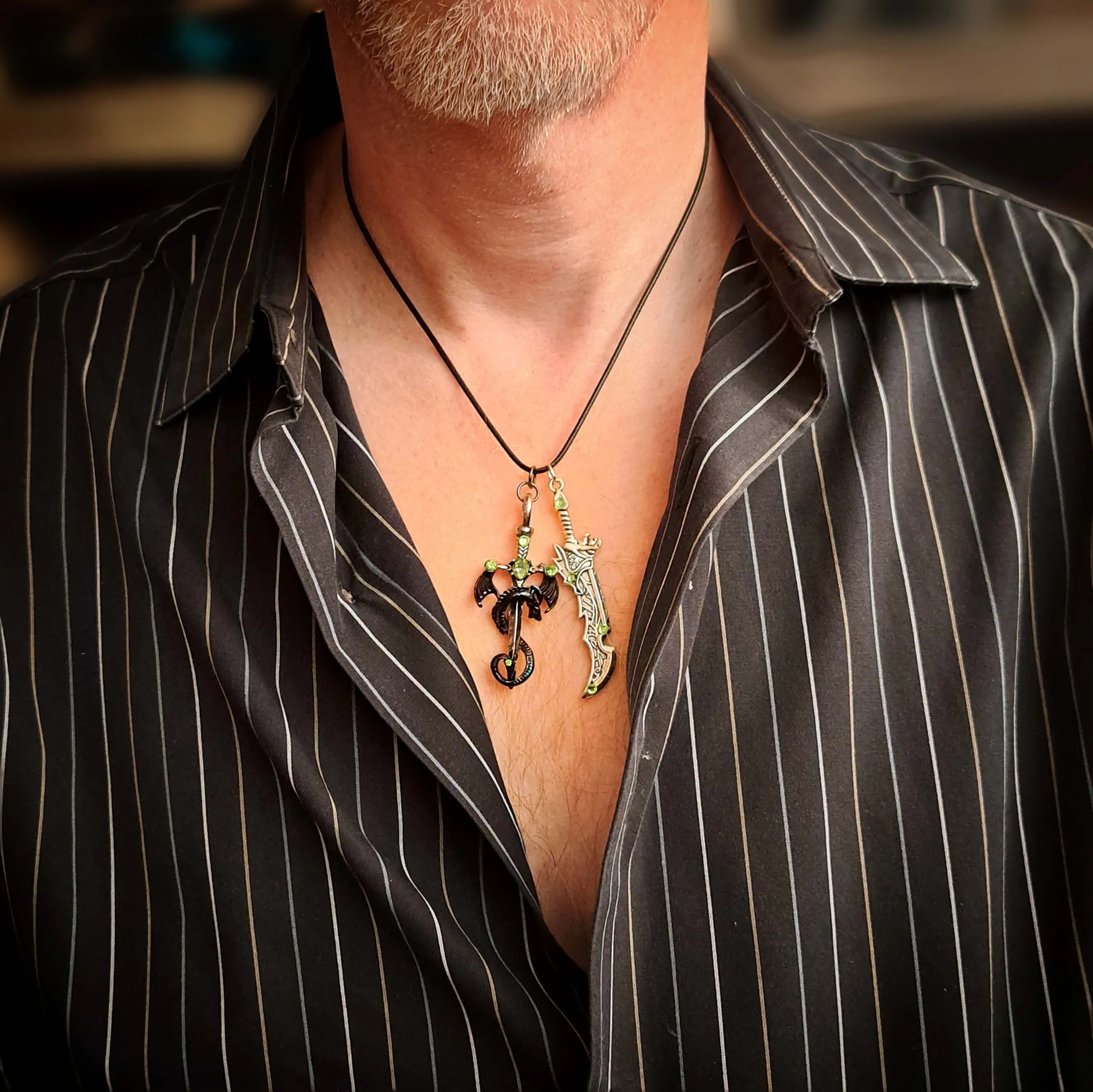 Dagger & Dragon Men's Sword Necklace