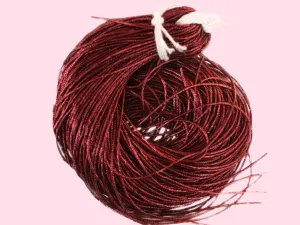 Dark Red Golden Nakshi / Bullion Wire