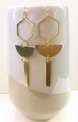 Dear Prudence Hexagon Lantern Earrings