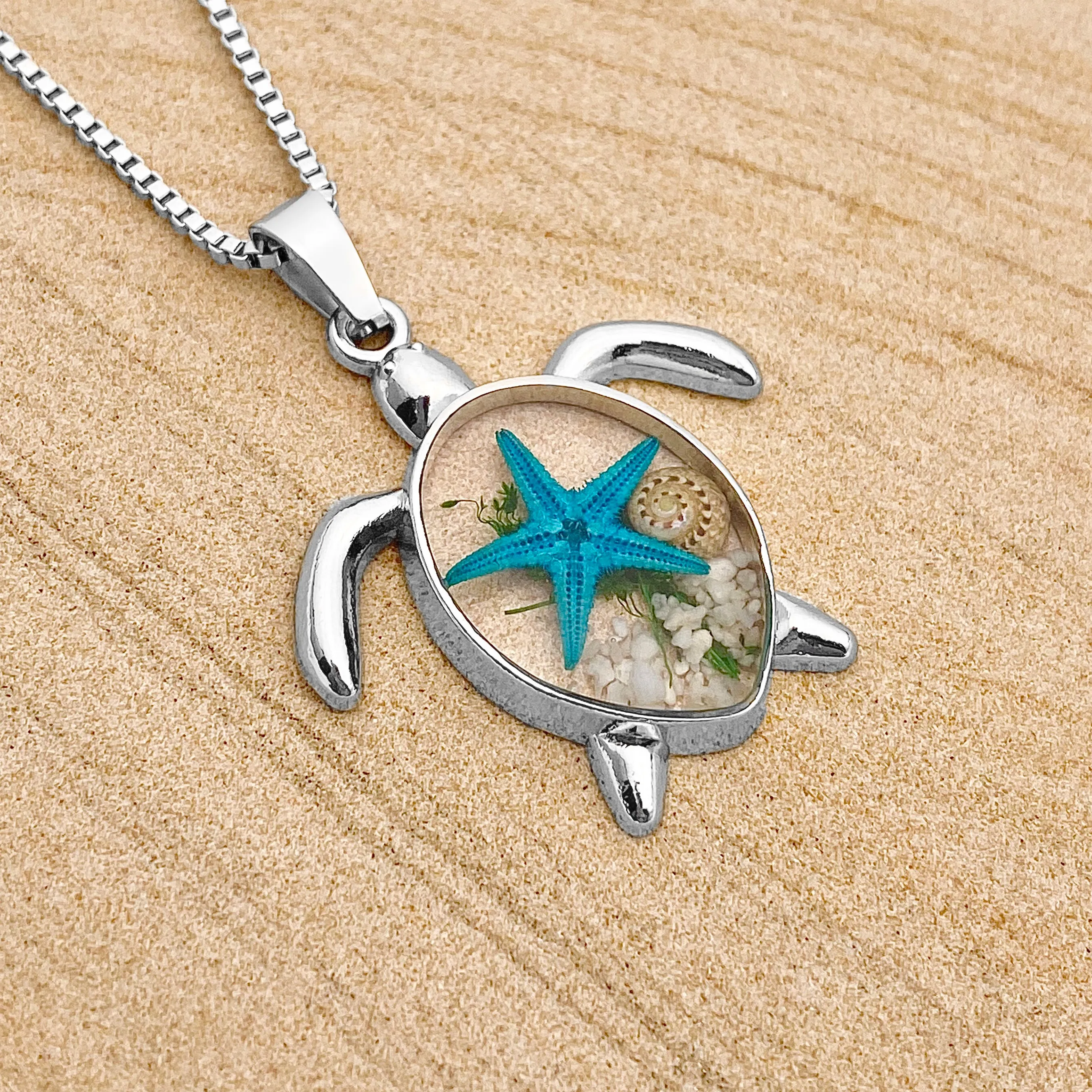 Deep in the Ocean Sea Turtle Necklace