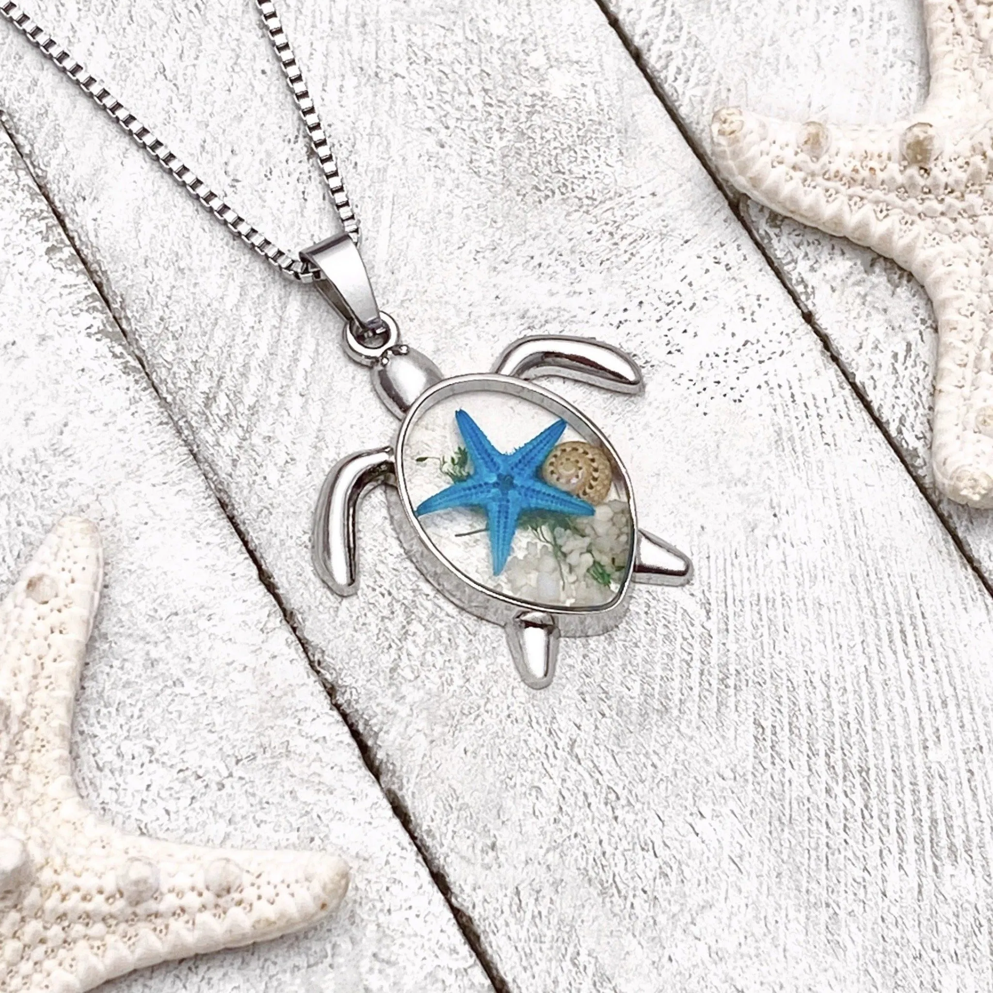Deep in the Ocean Sea Turtle Necklace