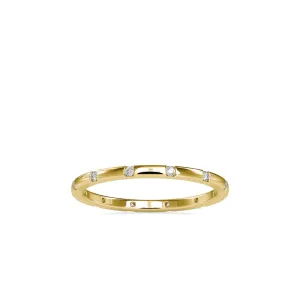 DiamondAura Flush Gold Band