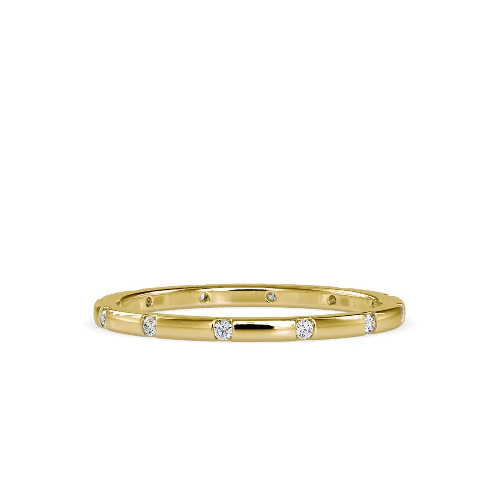 DiamondAura Flush Gold Band