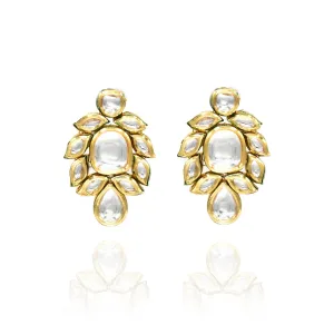 Diya Kundan Studs