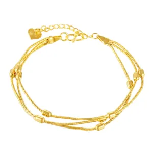 Dubai Gold Jewelry Hot New Bracelet Unisex Christmas Holiday Party Exquisite Gift Accessories Simple Style Design Jewellery