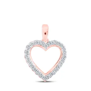 Enchanting Rose Gold Diamond Love Pendant