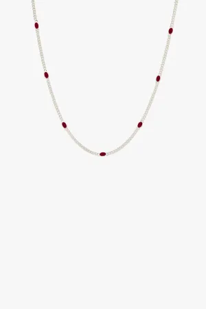 Eternal Amour Necklace Silver