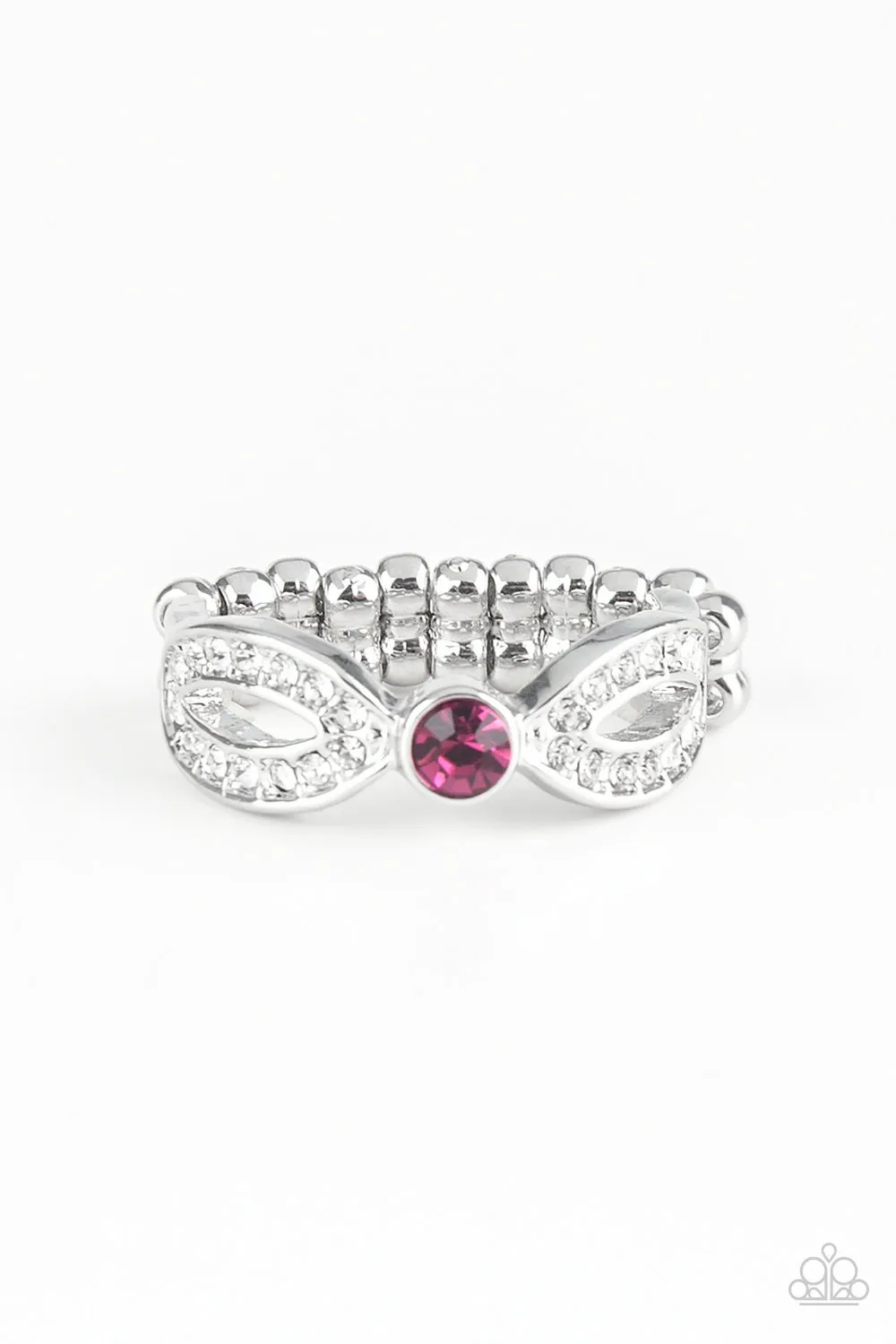 Extra Side Of Elegance - Pink Paparazzi Ring