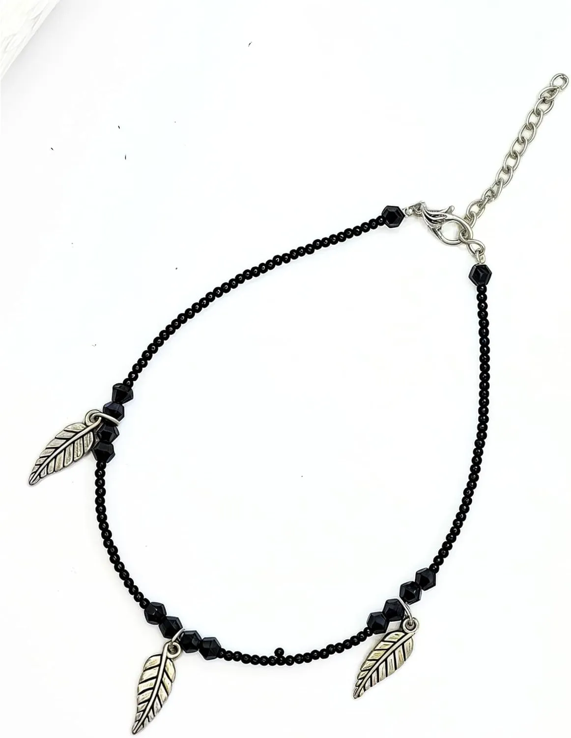 Fashionable Design Bead Crystal Charm Anklet Bracelet Handmade Simple Summer Beach Waterproof Ankle Foot Chain Bracelets for Women Minimalist Jewelry Adjustable
