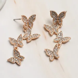 Flutter of Butterflies Drop Earrings