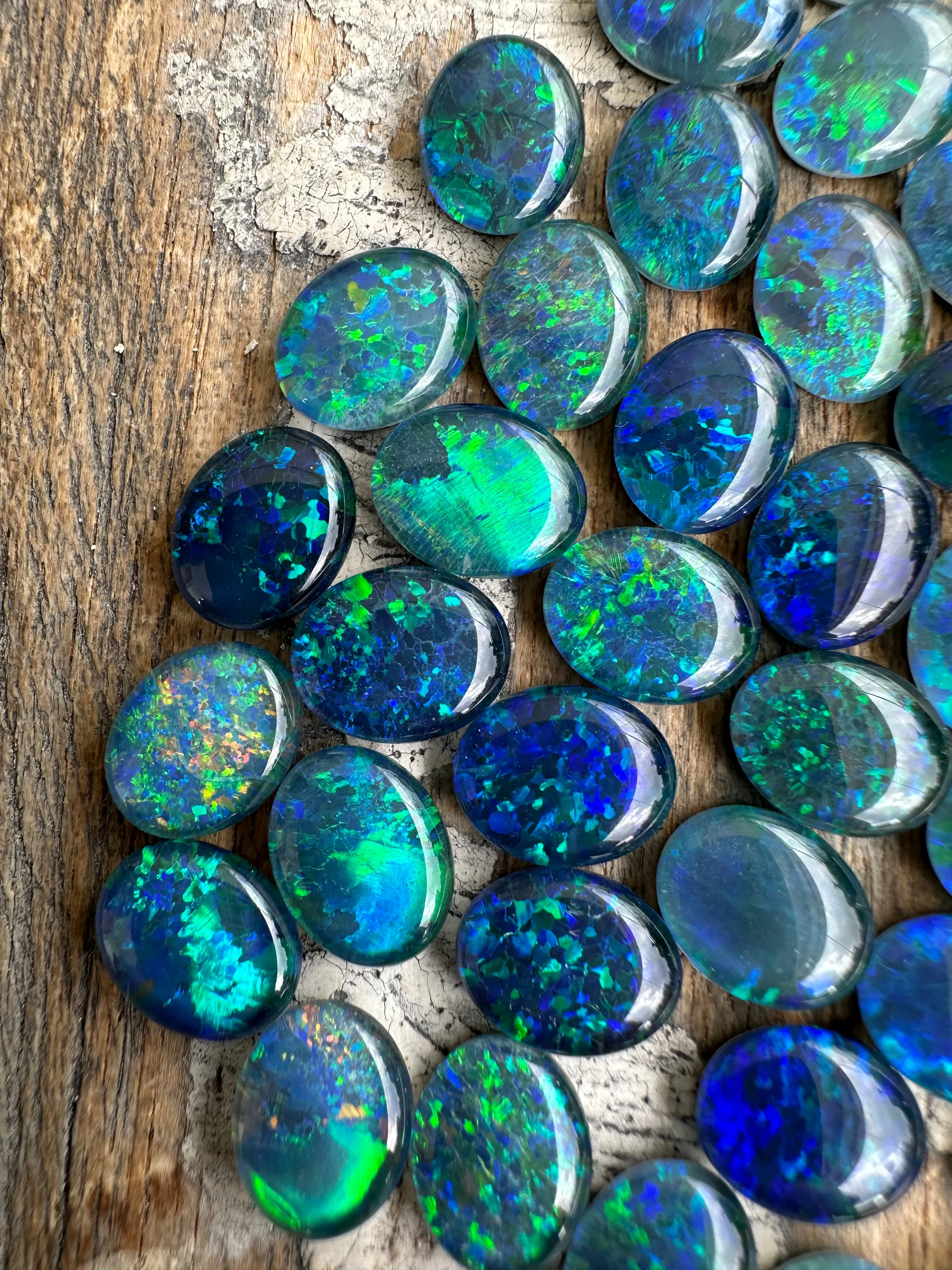 Gem grade opal triplets 10 x 8 mm