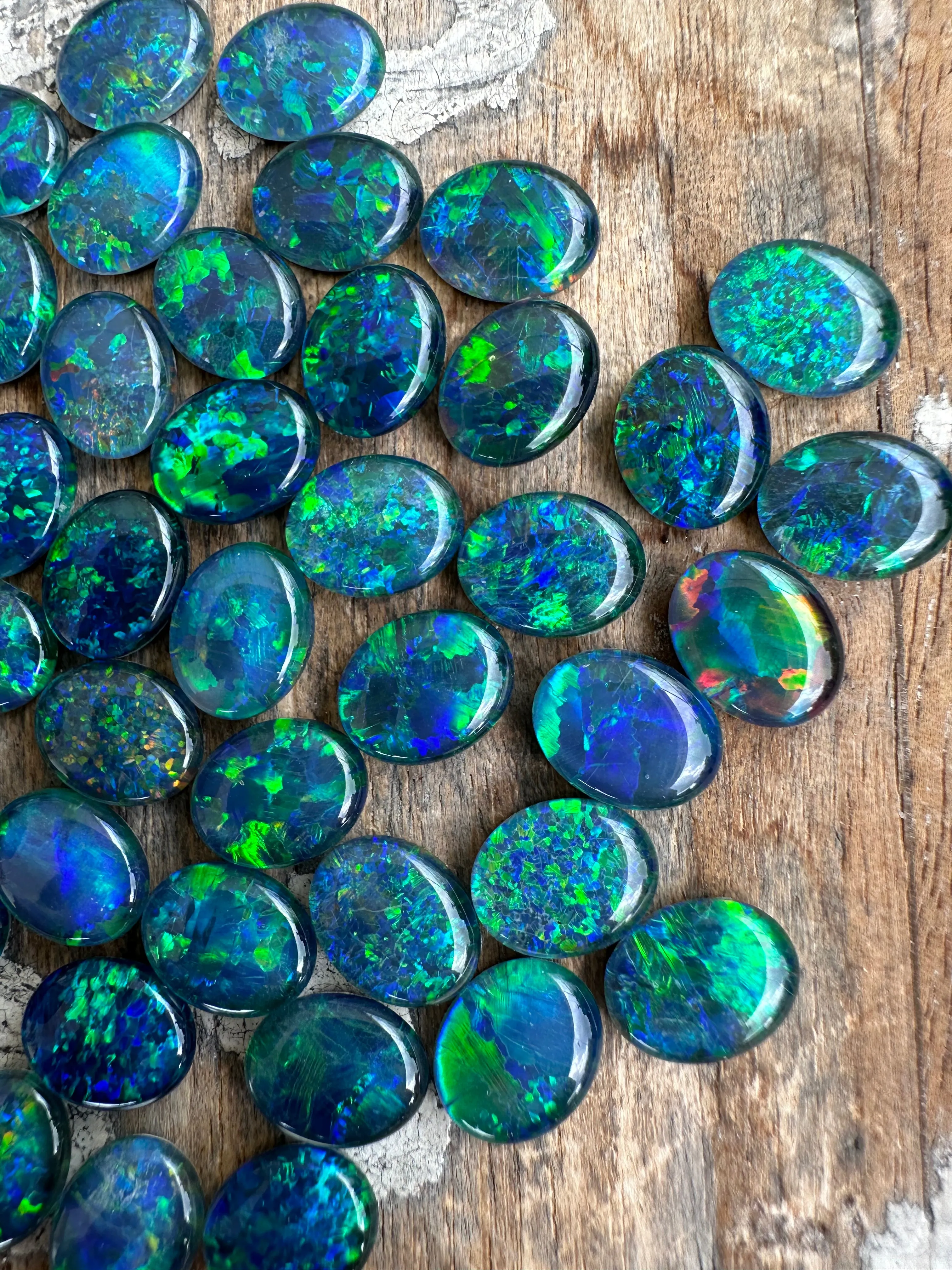 Gem grade opal triplets 10 x 8 mm