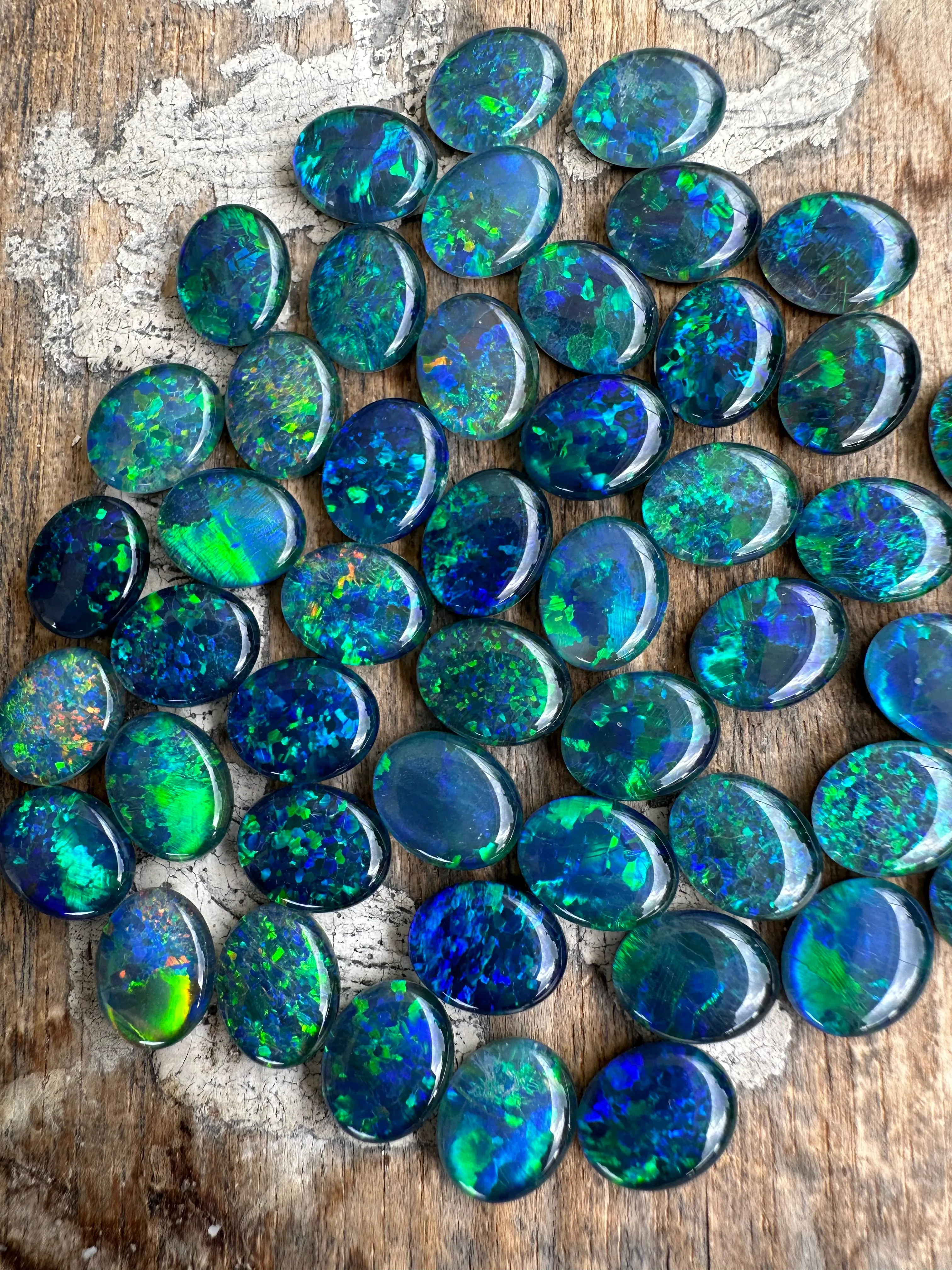 Gem grade opal triplets 10 x 8 mm