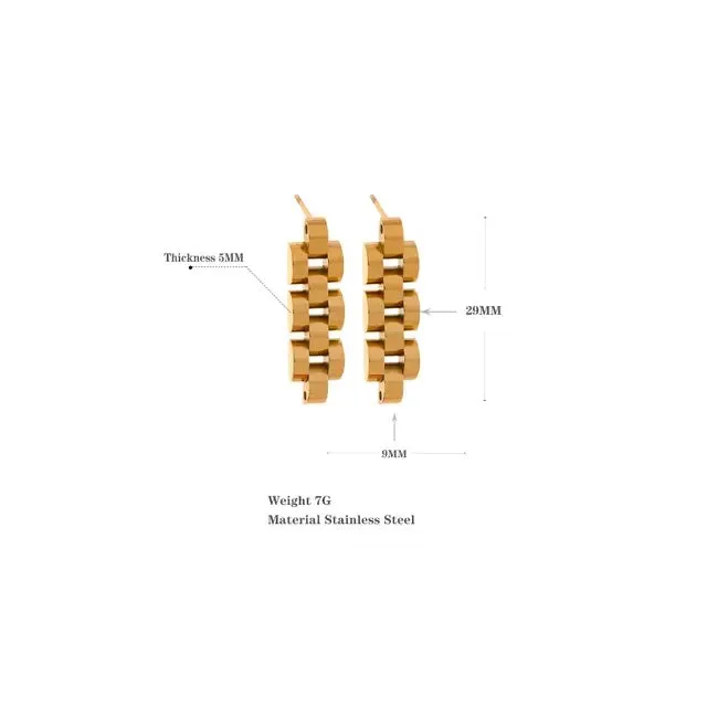Gemini Earrings - 18K Gold Coated