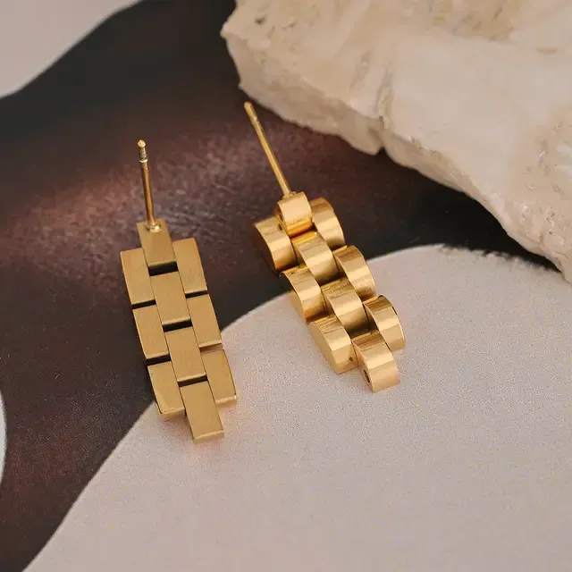 Gemini Earrings - 18K Gold Coated