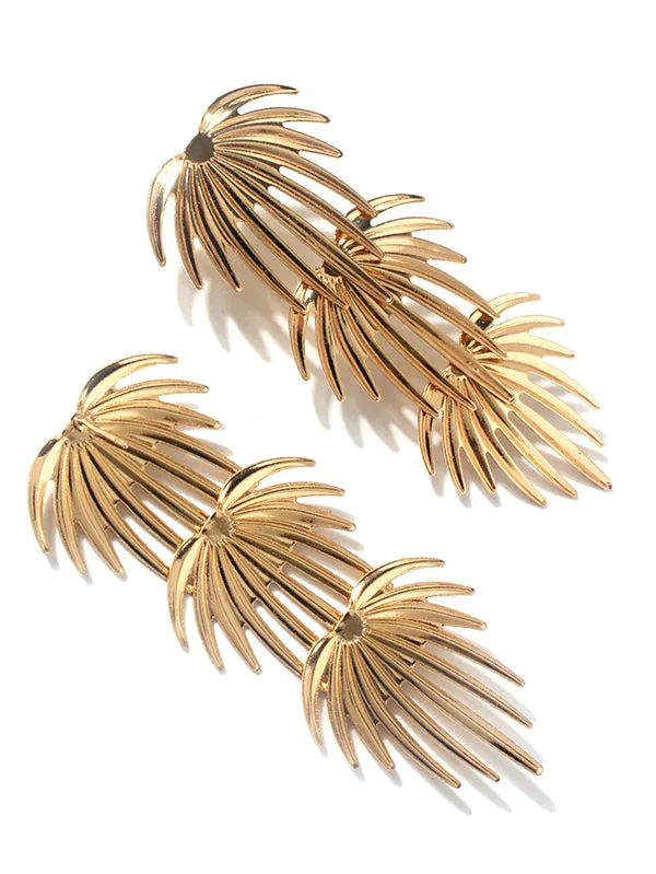 Geometric Solid Color Drop Earrings